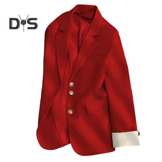 Damen Casual Blazer Bürodame Pendleranzug Reverskragen Jacke Loose Fit Mode Alltagskleidung Mantel für Frühling Herbst