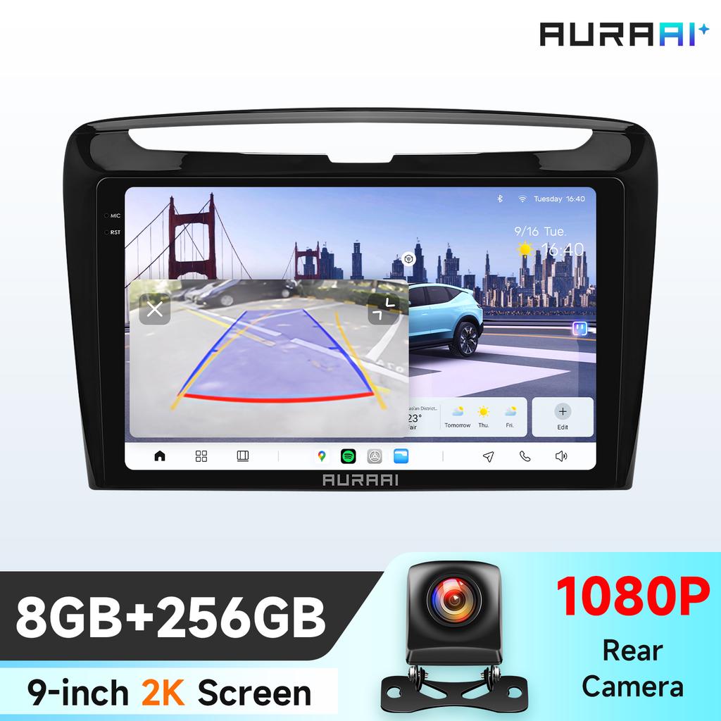 Hizpo 2K Screen Wireless Apple Carplay Android Auto for Lancia Ypsilon 2012 - 2020 Infotainment Intelligent Multimedia System Navigation GPS