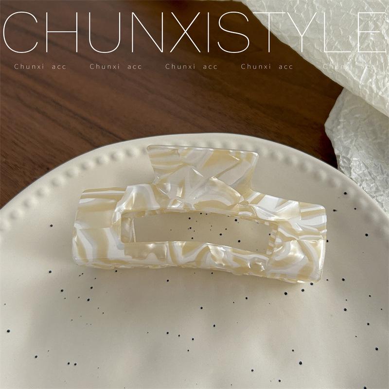 Large French Retro Mermaid Color Hairpin Shark Clip