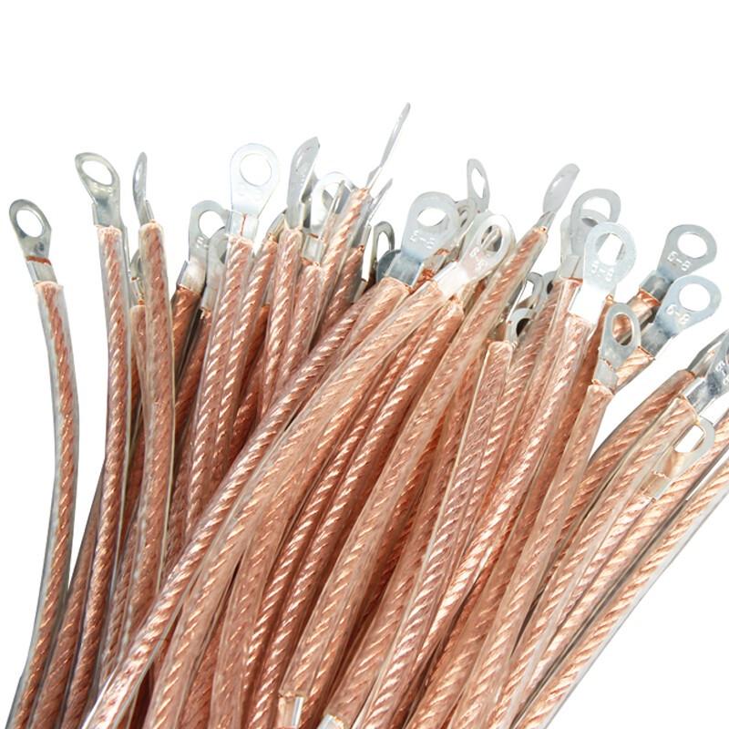 BOWERY Insulated Copper Grounding Strap 4mm² x 200mm цветная упаковка 100 шт.