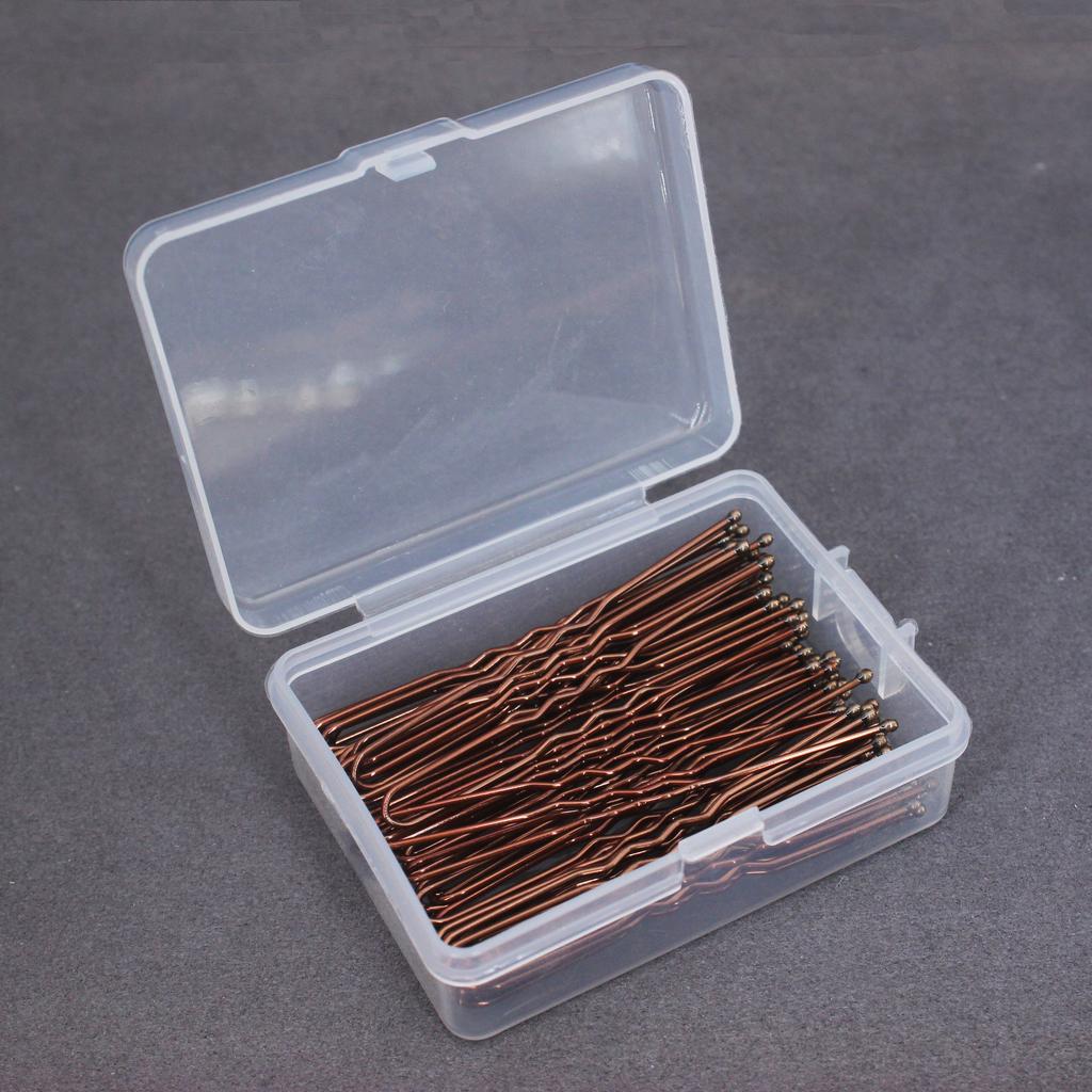 50pcs Silver Color Metal U Shaped Hair Clips Wedding Bridal Bobby Pins Alloy Waved Hairpins For Woman Hairstyle Tool Accessories