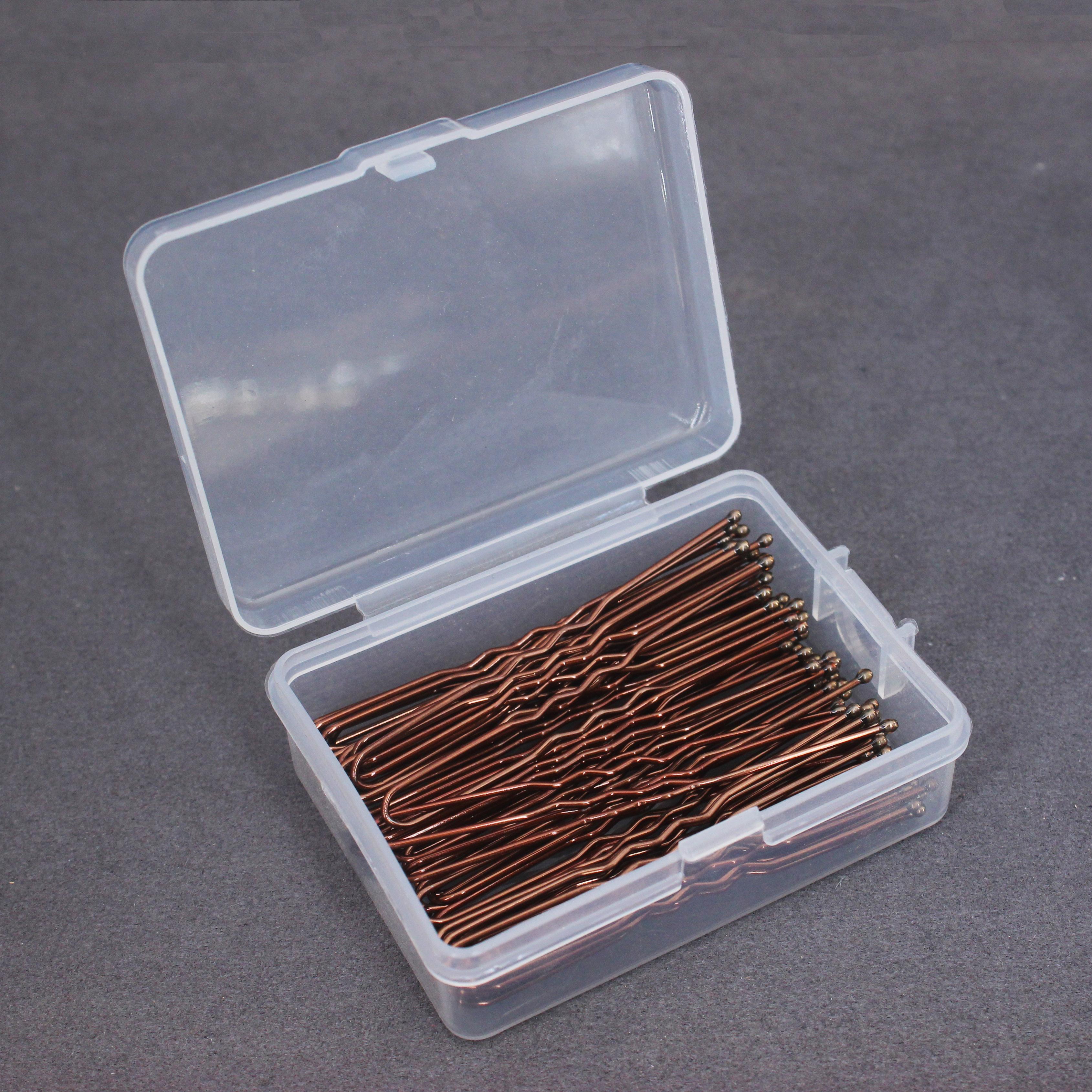 

100/50Pcs 6cm Salon Hair Clip Waved U Shaped Pins Hairpin Black Metal Barrette Styling Hairstyle Tool Hair Accessories For Women