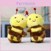 Plush Bee Keychain Toy With Pp Cotton Filling For Gifts And Bag Decorations