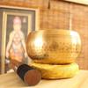 Nepal Tibetan Buddhist Bowl Handmade Singing Bowl Set Cushion Mallet Religion