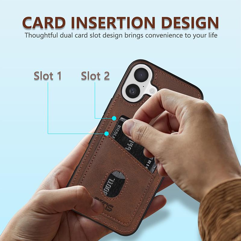 Business Leder Weiche Kante Handyhülle Für iPhone 16E 15 Pro Max 14 Pro 13 12 11 Einfarbig Stoßfest Schlank Hart PC Rückseite