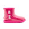 UGG  Classic Clear Mini Rock Rose Women Sneakers Pink White 1113190-RCR