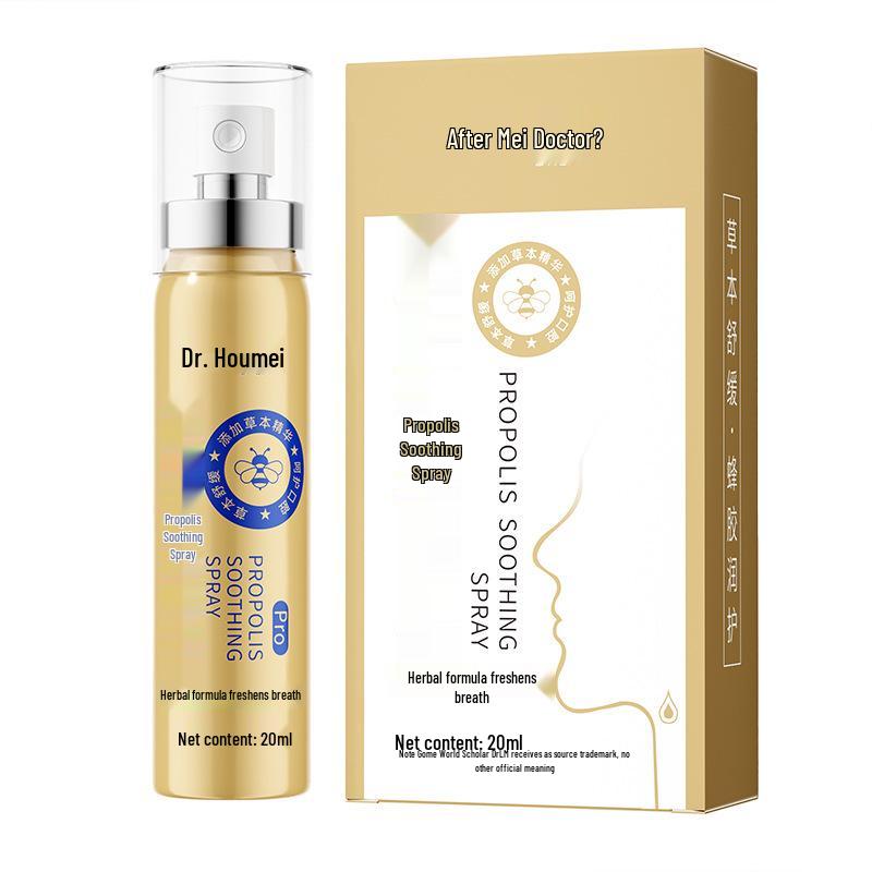 Hou Mei Dr. Propolis Soothing Oral Spray for Dry, Itchy Throat 20ml