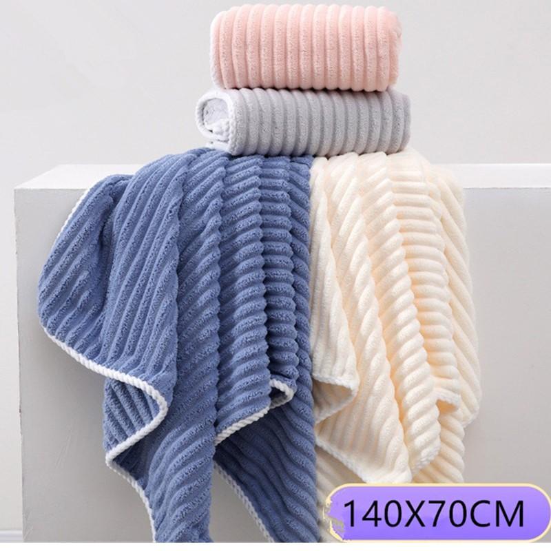 thin version Increase coral fleece bath towel, soft and quick absorbent bath towel, quick drying sports travel beach towel