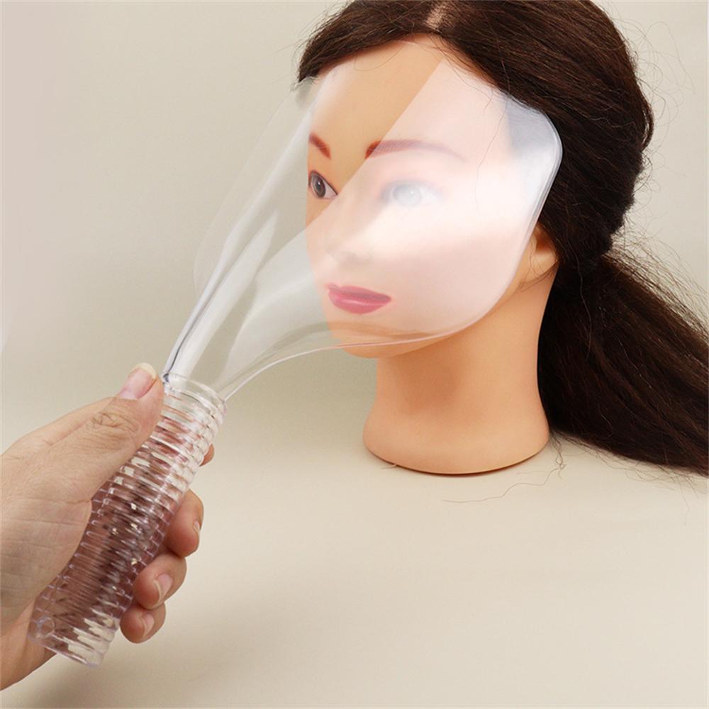 Clear Plastic Hairspray Face Shield Barber Faceshiled Hair Cut Face Mask Cover Pads Hair Salon Hairdressing Water Proof Shields