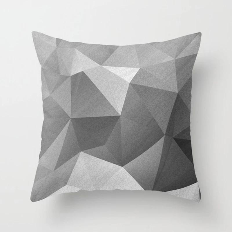 Grey series family pillowcase square  home office cushion cover