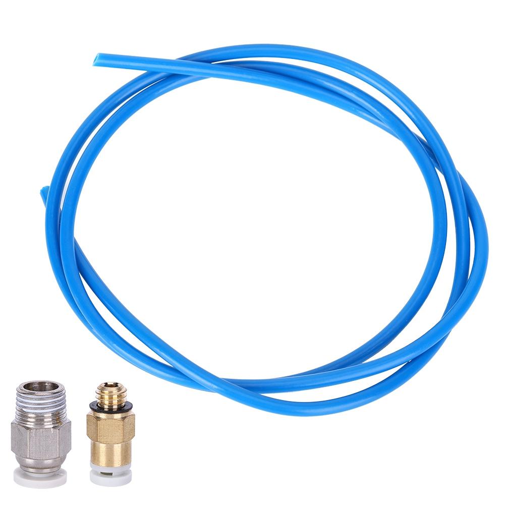 3D Printer Remote Nozzle Set Dark Blue PTFE Feeding Tube Corrosion Resistance Insulation