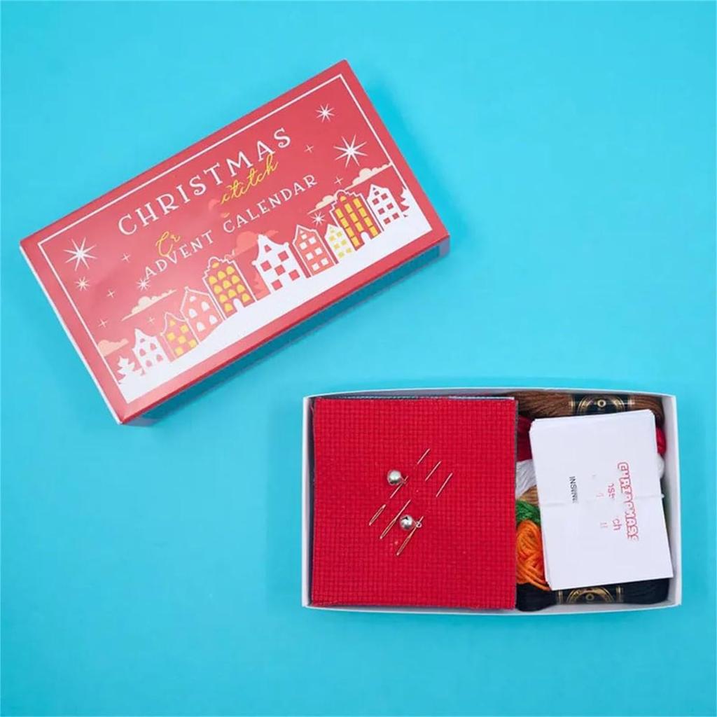 Hristmas Cross Advent Calendar, Christmas Countdown Embroidery Kit, Christmas Advent Calendar Cross Patterns For Beginners And Craft Lovers