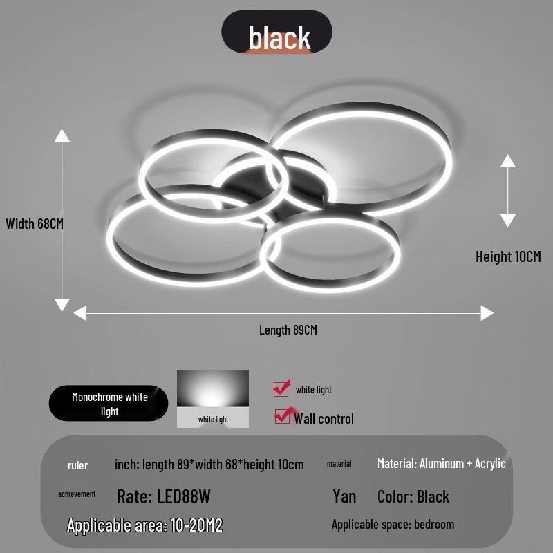 Современный скандинавский светодиодный круглый потолочный светильник 2025 года для гостиной