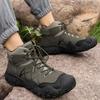 High-top Classic Men's Boots Wear-resistant Sole Soft Upper Classic and Fashionable,suitable for Hiking and Outdoor Wear.
