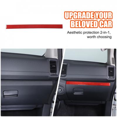 Soft Carbon Fiber Dashboard Cover Trim Strip for Nissan Frontier 2024-25