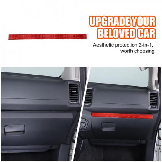 Soft Carbon Fiber Dashboard Cover Trim Strip for Nissan Frontier 2024-25