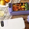 Practical Lunch Box 3200mAh Food Box Self Warming Food Storage Box 304Stainless Steel Texture for Various Setting