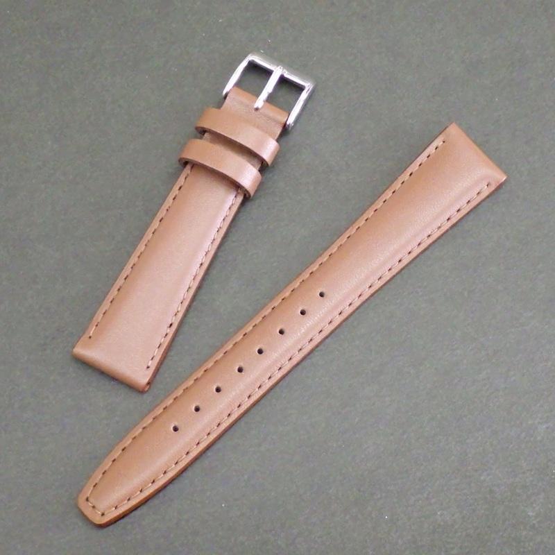 SEIKO Special Watch Smooth Cowhide with Spring for spring Price! Strap, 17mm, Brown, Leather, Bars, Men. Includes bars