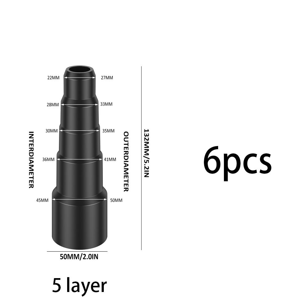 2/3/4/6PCS Vacuum Cleaner Adapter Durable Vacuum Hose Adapter Professional Extraction Hose Adaptor Replacement Reusable