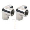 Boat Handrail Corner Fitting Tees Connector 316 Stainless Steel Rail Joint with Slip-On Tube Design and Set Screws for Assembly Work