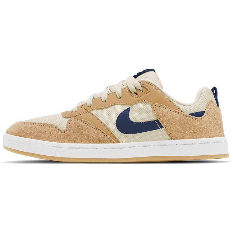 Nike Sb Alleyoop Men Club Gold Fossil White Midnight Navy CJ0882-700 EU 38.5