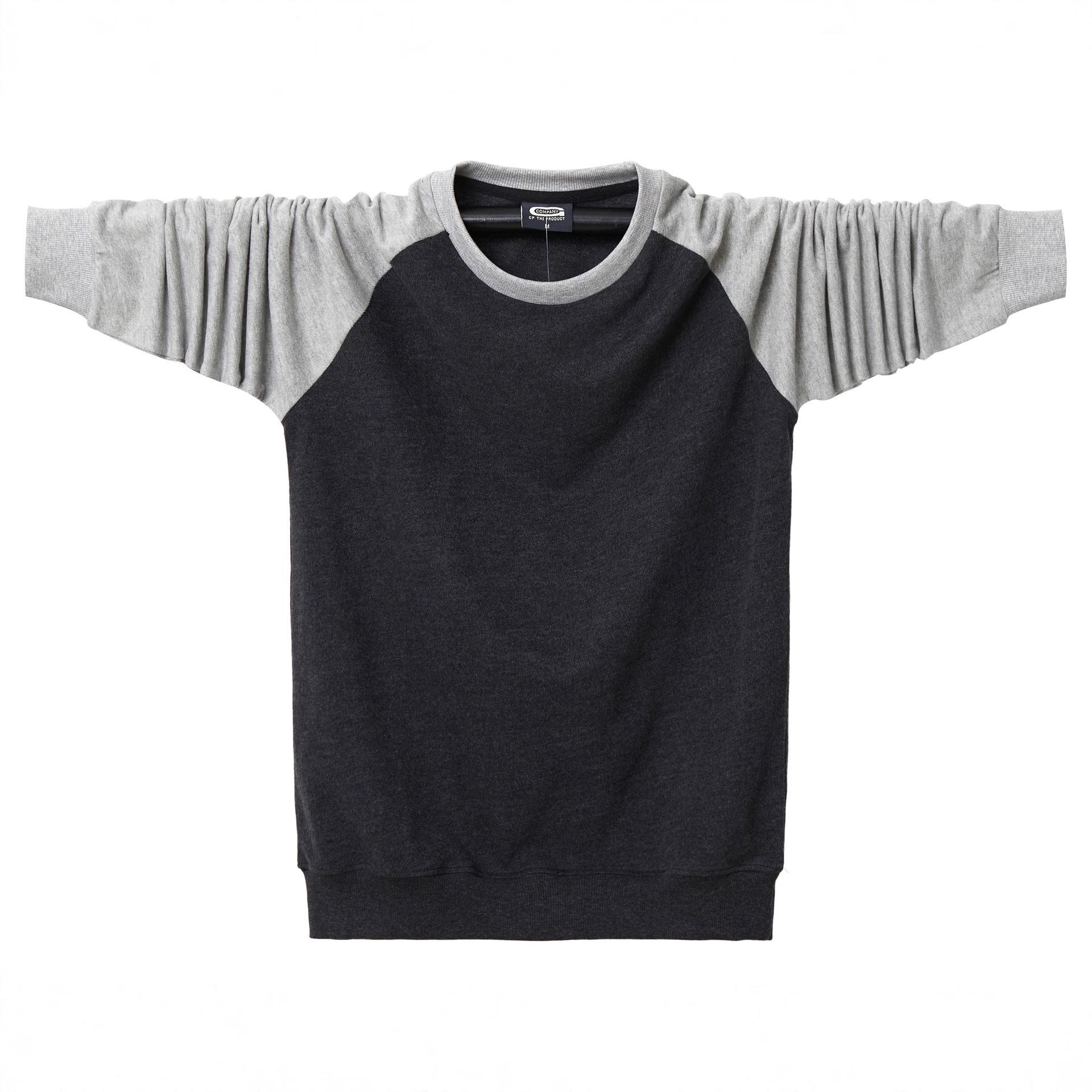 

2025 Plus Size Color Block Long Sleeve Hoodie - Lightweight Cotton, Loose Fit for Spring/Autumn, Ideal for High School & Layering L