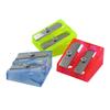 KUM 410K Double Hole Pencil Sharpener with High Hardness and Sharpness Blades, 8mm & 11mm, Brand New PS Plastic.