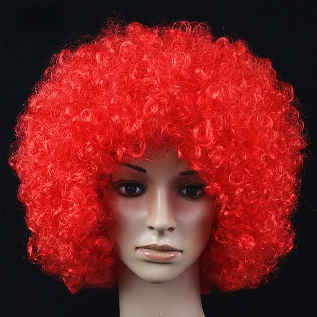 Funny Wig Cap Fluffy Wavy Head Wig for Birthday Dress Performance Props Hair Cap Header Reactive Party Supplies