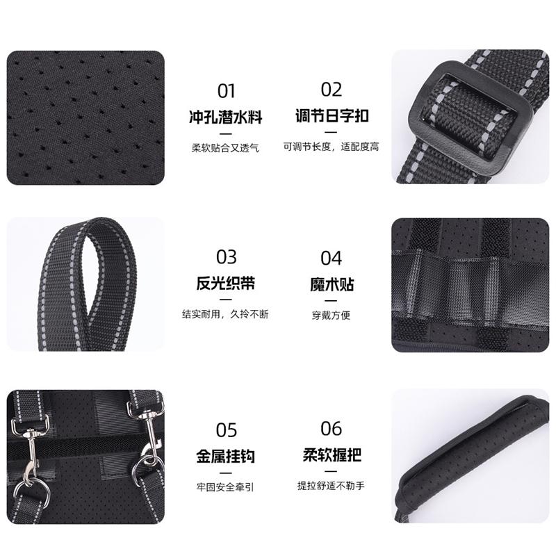 Dog Lift Harness Rear Leg Hip Support With Sturdy Handle Adjustable Soft Padded Pet Aid Assist Tool For Injured Or Elderly Dogs