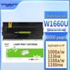 Deyin W1660U Black Compatible Toner Cartridge for HP MFP 1136w/1188w/1008a Series, 10000 Pages