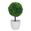 Forma de Bola de Moda Ornamento Artificial em Vaso Topiaria Planta Falsa Bonsai Planta Falsa Decoração de Casa
