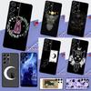 Witches Cat Moon Phone Case For Samsung Galaxy S25 S24 Ultra S9 S10 S20 S21 FE S22 Plus S23 Ultra Back Cover