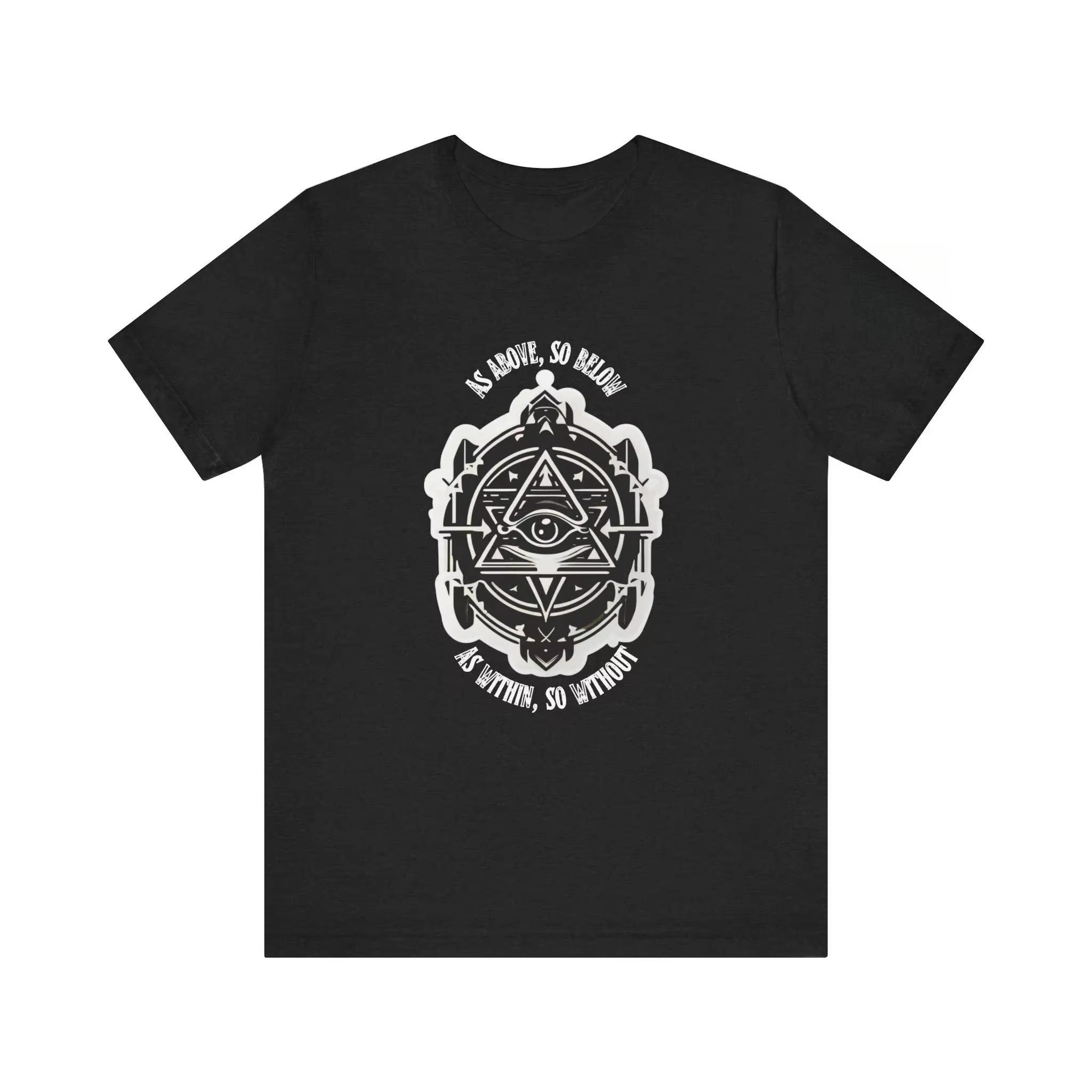 

Occult Hermetic Unisex Tee Dark Academia Esoteric Symbolism Shirt Philosophy Alchemy Sigil Tshirt As Above So Below Mystical Top 4XL