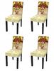 Chair Cover Back Set Christmas Christmas Decoration X4