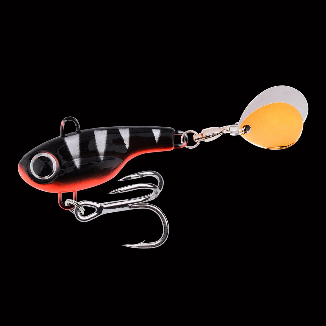 1PCS 5g 8g Spinner Bait Metal VIB Fishing Lure Rotating Tail Vibration Sequins Japan Wobbler Trolling Bait Pesca 5g