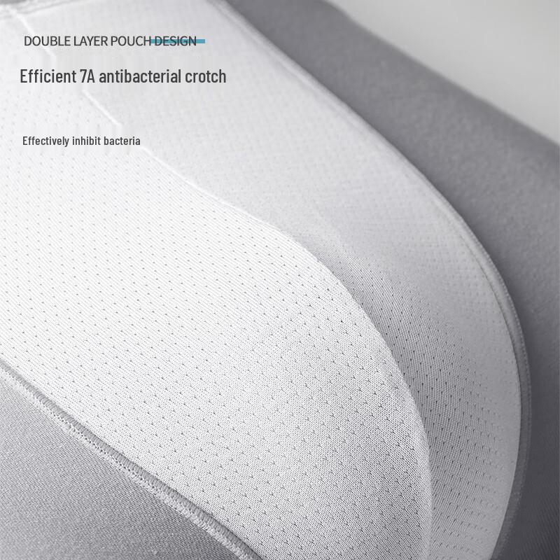 LANSANA Men's 7A Antibacterial Sports Boxer Briefs (3-Pack)