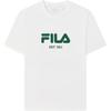 Fila Original King Bomb T-1911 Fashion Versatile Casual Simple Comfortable Breathable Short Sleeve T-Shirt Unisex Tops Matcha Cloud-Top F51M519106F-ZB