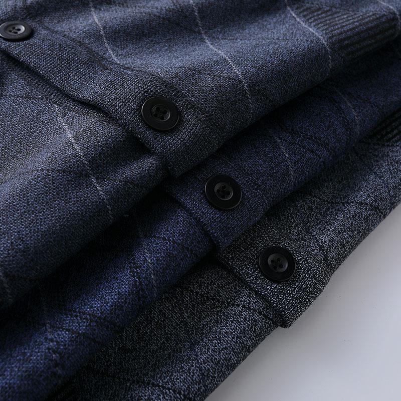 Men S V Neck Loose Knit Cardigan Sweater For Middle Aged Dad