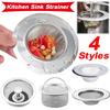 Kitchen Sink Garbage Filter Mesh Anti-block Sink Hair Food Catcher Reusable Stainless Steel Sink Drain Filter Net Easy Clean