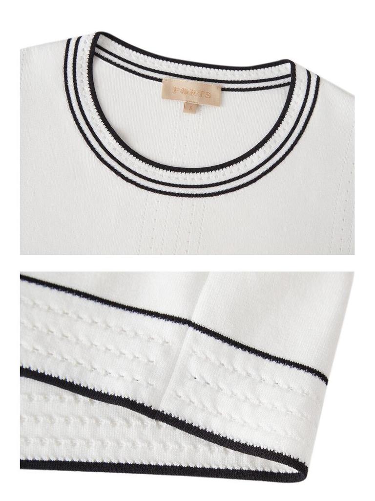 Ports Women's Color-Block Knit Short Sleeve Top