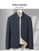 Men's Plus Velvet Thick Cotton Jacket for Autumn/Winter – Middle-aged & Elderly