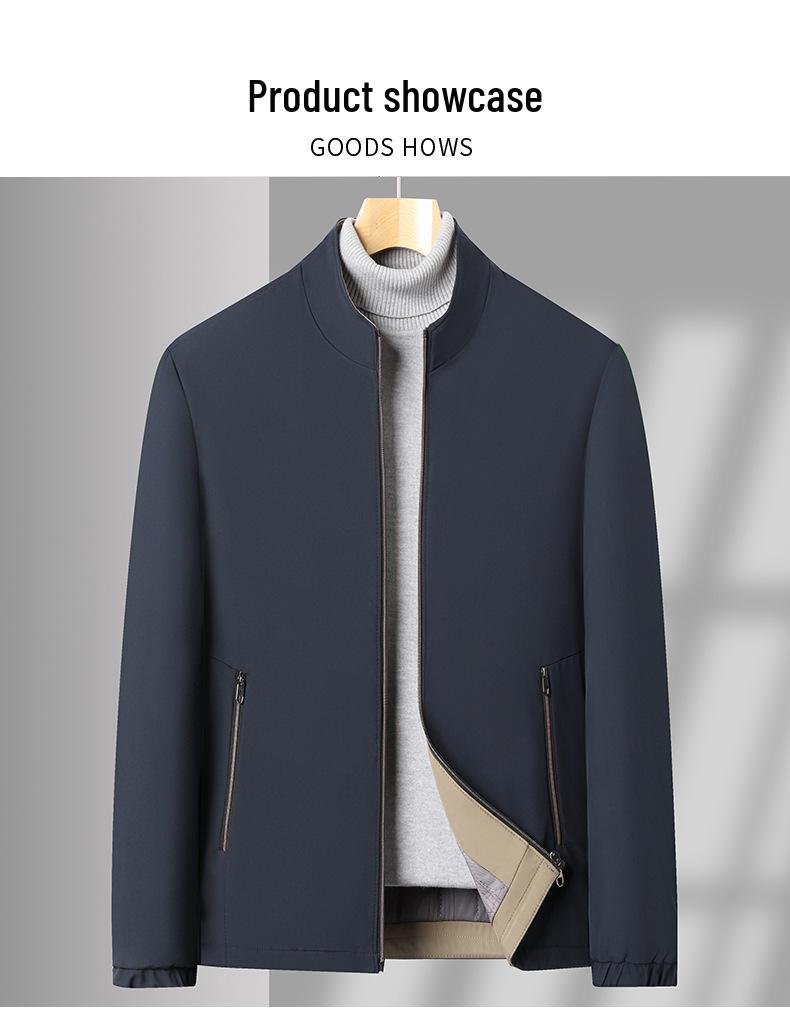 Men's Plus Velvet Thick Cotton Jacket for Autumn/Winter – Middle-aged & Elderly