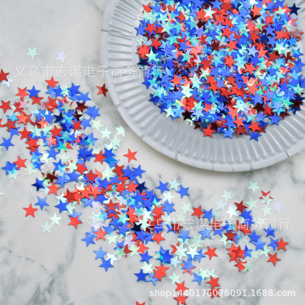 Wedding Decoration DIY Sequin Heart Star Confetti Scatter Accessories Crafts Sequin Birthday Party Festival Decoration Supplies