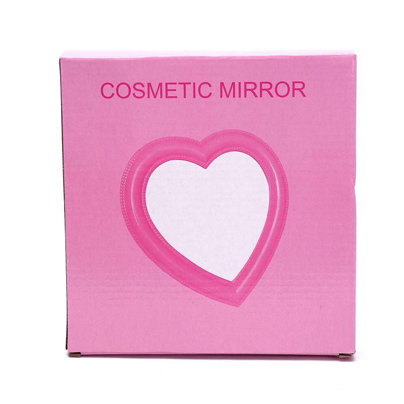 Web Celebrity Cosmetic Mirror Mini Heart Student Dormitory Girl Mirror Portable