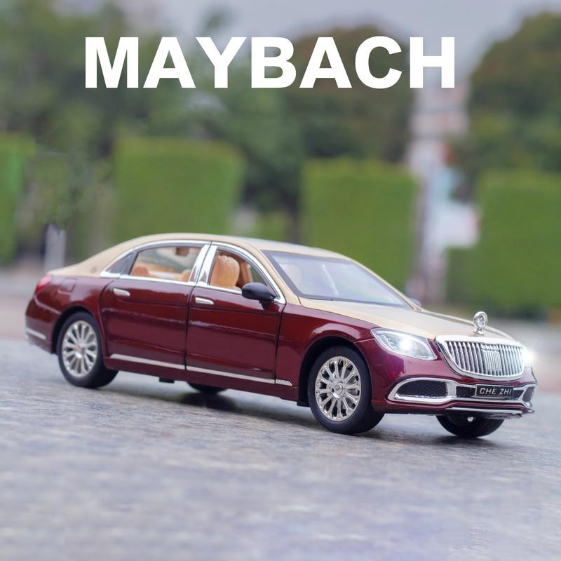 

1:24 Maybach S600 модель автомобиля из сплава, литой под давлением и игрушечный транспорт, металлическая игрушечная модель автомобиля, коллекция, высокая имитация, детский подарок