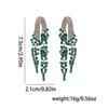 Luxury Colored Gem Tassel Earrings: High-End Diamond Long Dangle Earrings for Evening Gowns
