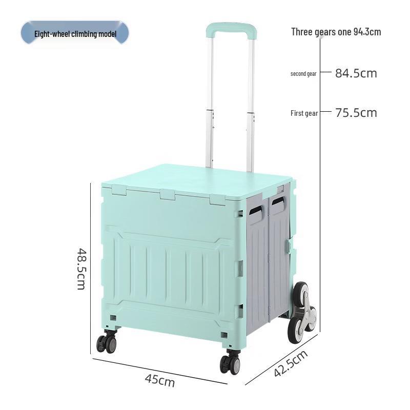 DIANA Folding Aluminum Shopping & Utility Cart