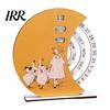 Childlike Girl Illustration Calendar Wooden Perpetual with Rotating Blocks Desktop Office Decor Desk Art Ornament Organizer Cute Motivational Gift for