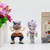 Anime Demon Slayer Kimetsu No Yaiba Multiform Figure Blind Box Beans Tanjiro Action Figure Warrior PVC Model Christmas Gift