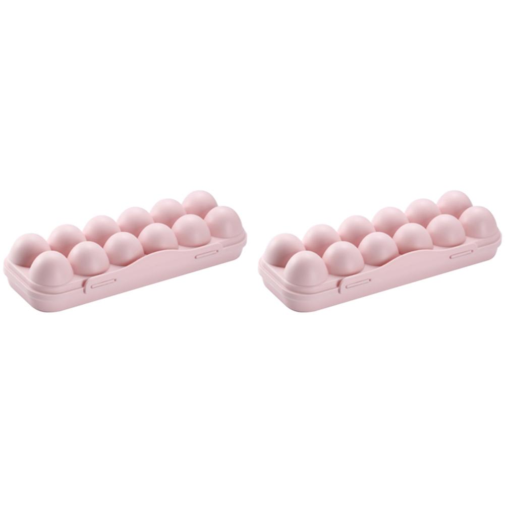 12 Grid Egg Holder Plastic Egg Protector Tray Portable Eggs Carrier Container Case for Refrigerator Camping Picnic Hiking Travel